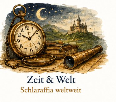Vignette: schlaraffische Zeit und Welt